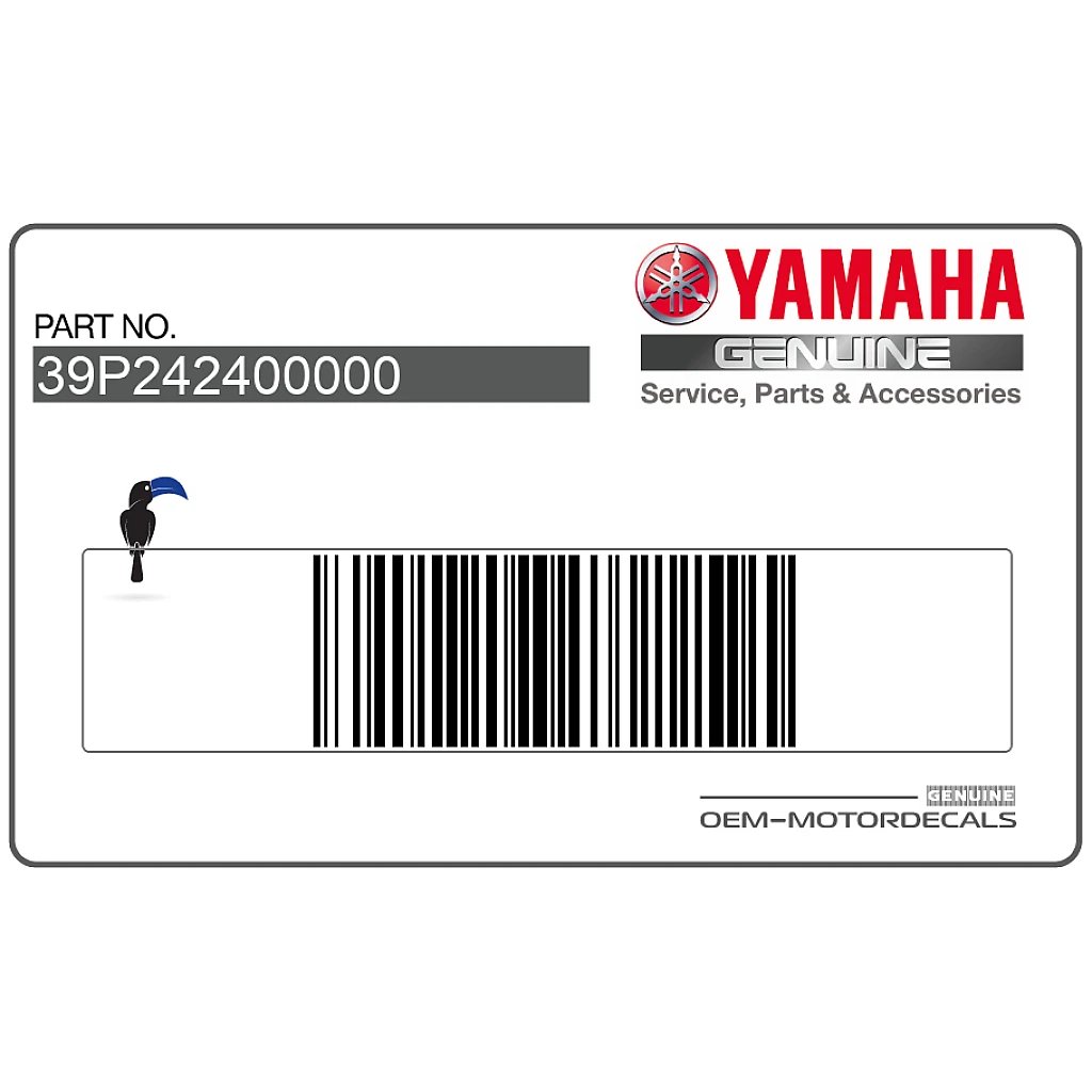 Yamaha FZ8-N Tanksticker set fabrieksoriginele vinyl sticker set OEM 39P242400000