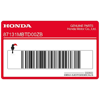 Side cowling decal