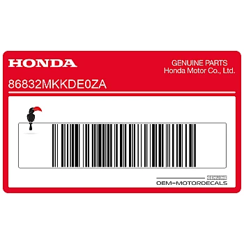 Naklejka na tylną owiewkę / zadupek, lewa strona