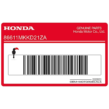 Voorspatbord sticker, rechterkant