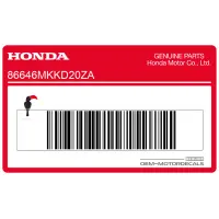 HONDA Autocollant de carénage central, côté gauche 86646-MKK-D20ZA