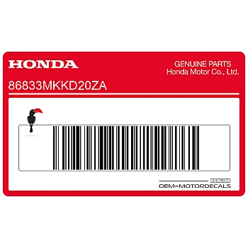 Kontpaneel sticker, rechterkant