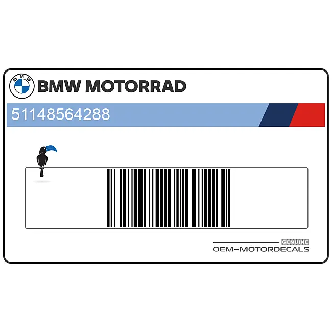 BMW S1000XR Decalcomania Carenatura Laterale Destra OEM 51148564288