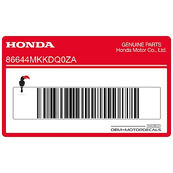 Bovenkuip sticker, linkerkant