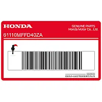 HONDA Voorspatbord ABS sticker 61110-MFF-D40ZA