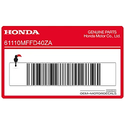 Front fender decal