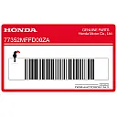 HONDA logo sticker voor tank