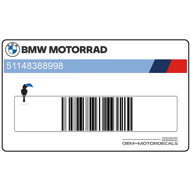 BMW S1000XR Décor Coque Arrière Droit OEM 51148388998