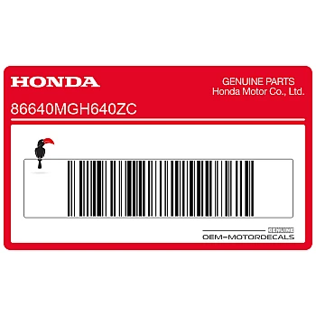 Naklejka na osłonę boczną, prawa strona