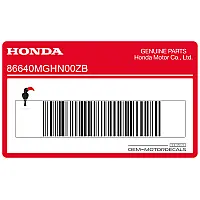 HONDA Mittlere Verkleidung Crosstourer Emblem, rechte Seite 86640-MGH-N00ZB