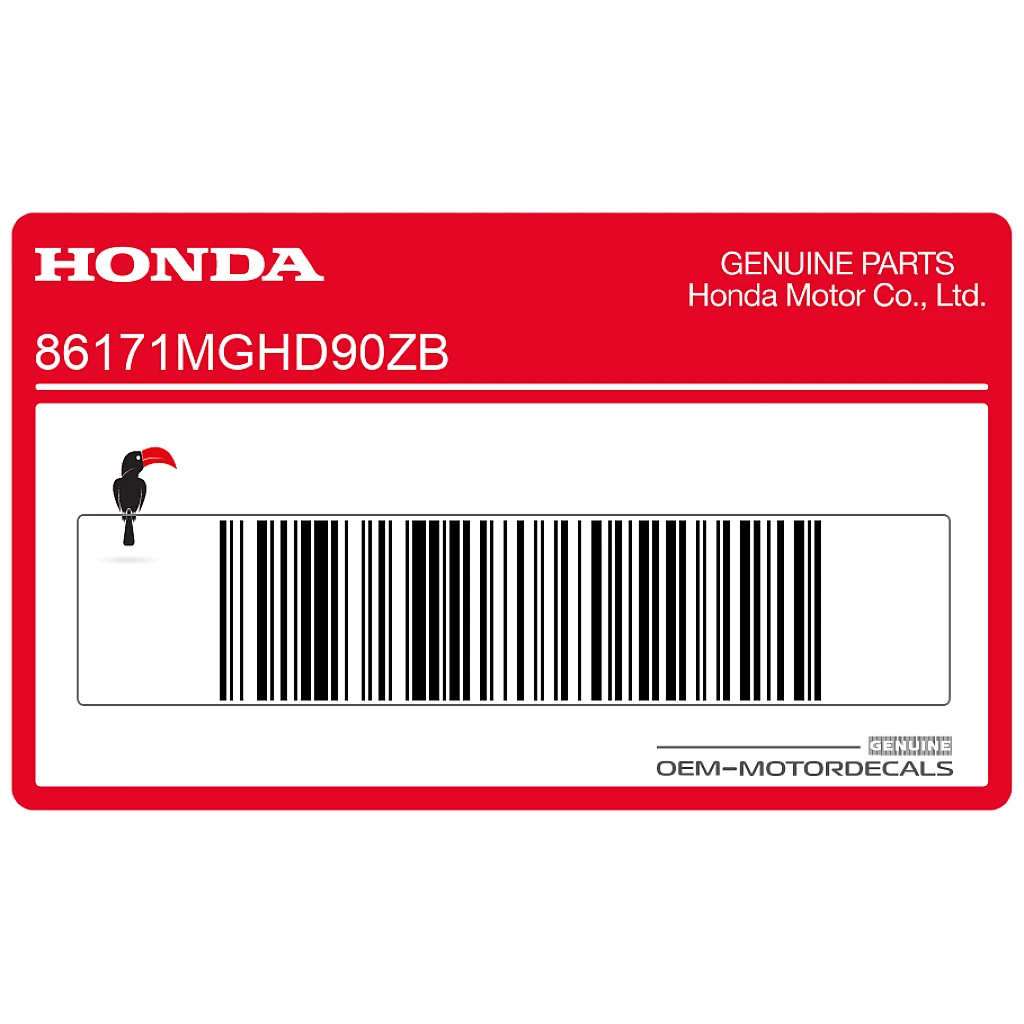 Honda VFR1200X Crosstourer Adesivo Serbatoio Lato Destro OEM 86171MGHD90ZB