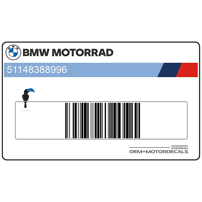 BMW S1000XR Grafica Carena Laterale Posteriore Destra OEM 51148388996