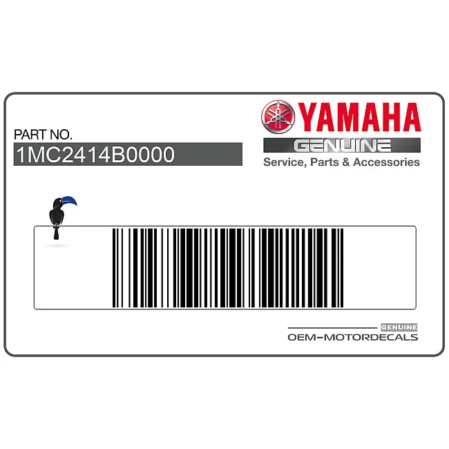 Yamaha FJR1300 Brandstof Tank Embleem OEM 1MC2414B0000