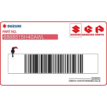 Side cowling decal, right side