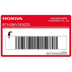 Naklejka na przedni błotnik, prawa strona