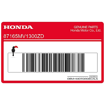 Kontpaneel sticker