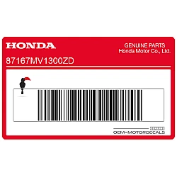 Kontpaneel sticker
