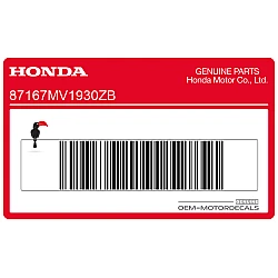 Kontpaneel sticker