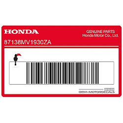 Rechter brandstoftank sticker