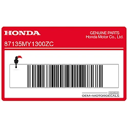 Bovenkuip sticker, linkerkant