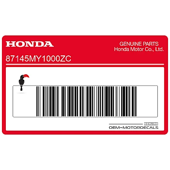 Zestaw naklejek na tylną owiewkę / zadupek, lewa strona