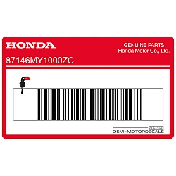 Kontpaneel sticker, rechterkant