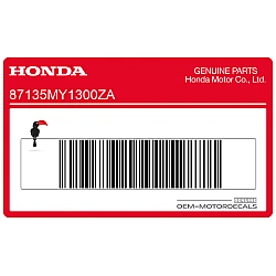 Bovenkuip sticker, linkerkant