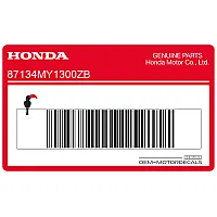 HONDA Adesivo carenatura superiore, lato destro 87134-MY1-300ZB