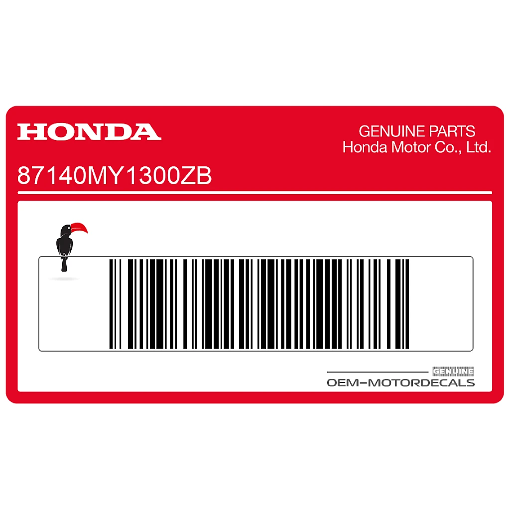 Autentico adesivo serbatoio Honda XRV750 Africa Twin lato destro OEM 87140MY1300ZB Grafica di fabbrica