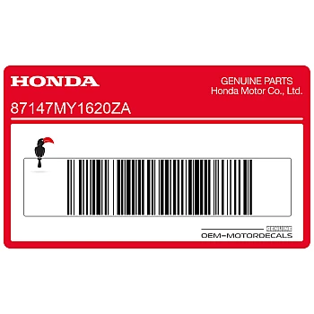 Kontpaneel sticker, linkerkant