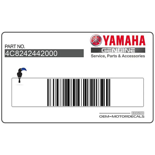 Yamaha YZF-R1 Sticker de réservoir gauche OEM 4C8242442000