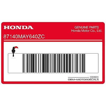 Zestaw naklejek na zbiornik, prawa strona