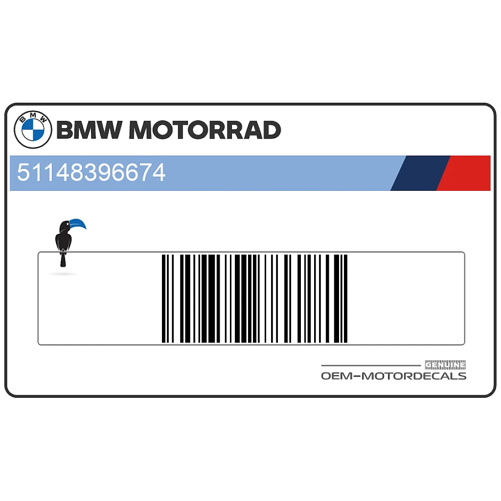 BMW S1000XR Grafica Carena Laterale Posteriore Sinistra OEM 51148396674