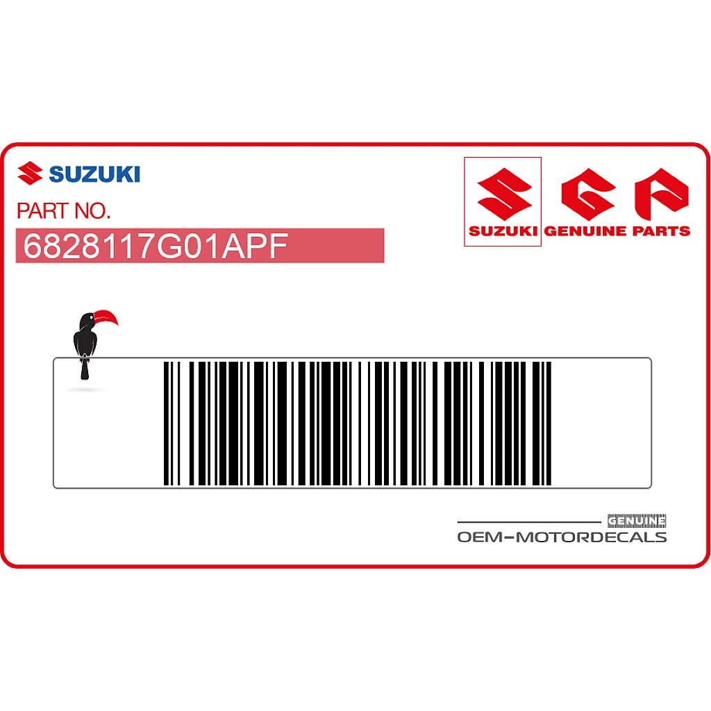 Suzuki SV650S Emblema Carenatura OEM 6828117G01APF