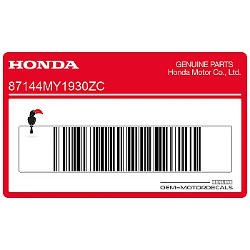 Tail cowl decals set- right side