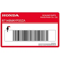 HONDA Zijkap sticker 87146-MAY-F00ZA