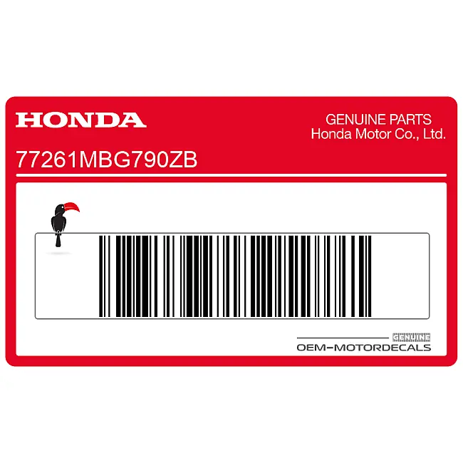 Honda VFR800 Adesivo Codone VFR OEM 77261MBG790ZB