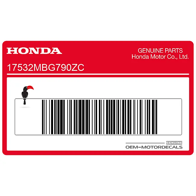 Honda VFR800 Tanksticker Linkerkant OEM 17532MBG790ZC