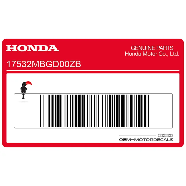 Honda VFR800 Serbatoio Emblema Sinistro OEM 17532MBGD00ZB
