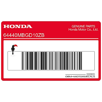Side cowling decal
