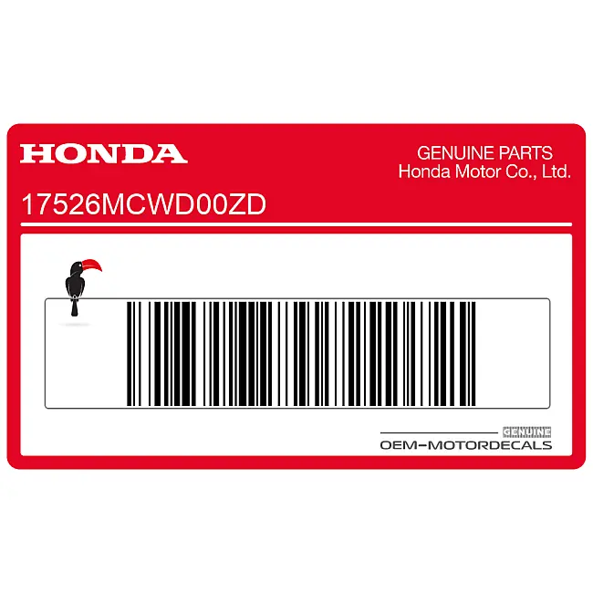 Autocollant réservoir Honda VFR800 côté droit OEM 17526MCWD00ZD