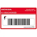 Sticker voorspatbord