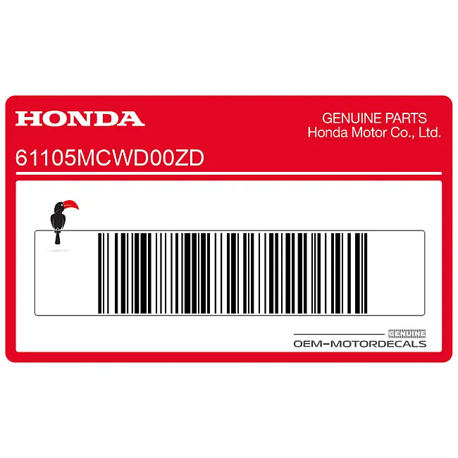 Adesivo parafango anteriore Honda VFR800 OEM 61105MCWD00ZD