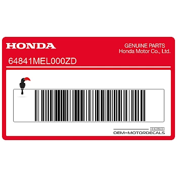 Naklejka na tylną owiewkę / zadupek