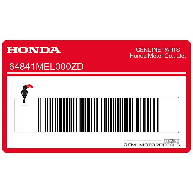 Honda VFR800 Emblema codone posteriore HONDA OEM 64841MEL000ZD