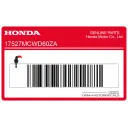 Emblème de réservoir Honda, côté gauche