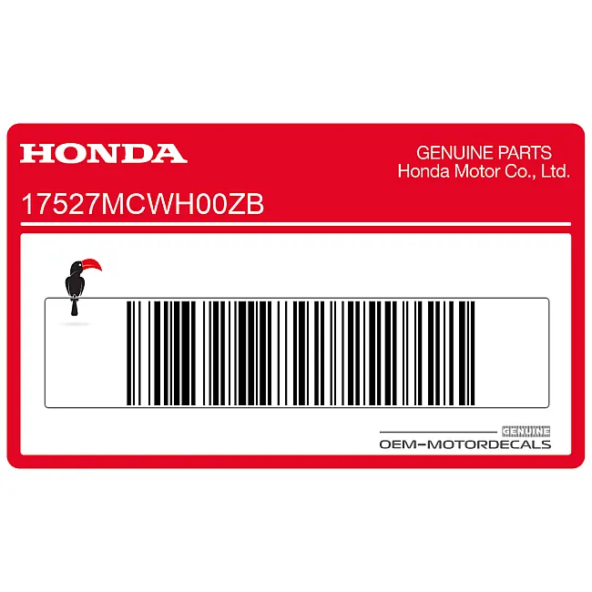 Honda VFR800 Emblema ad ala per serbatoio Honda lato sinistro OEM 17527MCWH00ZB