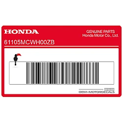 Front fender decal