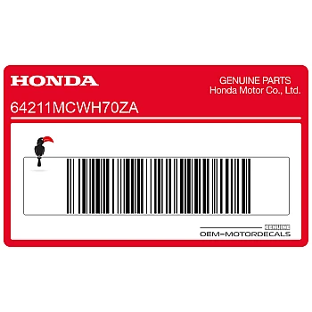 Kanzel / Oberteil Verkleidung Aufkleber, Rechte Seite