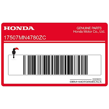 Brandstof tank CBR Hurricane sticker, rechterkant